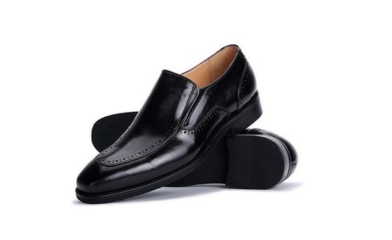 স্লিপ অন ব্রোগ পুরুষদের চামড়া পোষাক জুতা Loafers অফিসের জন্য ক্রোকোডিল প্যাটার্ন