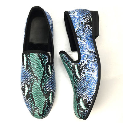 মার্জিত নকশা সাপের চামড়া পুরুষদের Loafers Wear প্রতিরোধী পুরুষদের চামড়া ড্রাইভিং জুতা