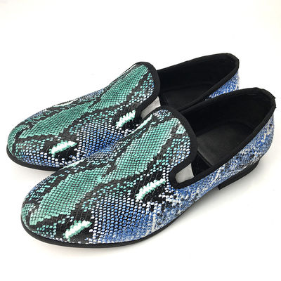 মার্জিত নকশা সাপের চামড়া পুরুষদের Loafers Wear প্রতিরোধী পুরুষদের চামড়া ড্রাইভিং জুতা