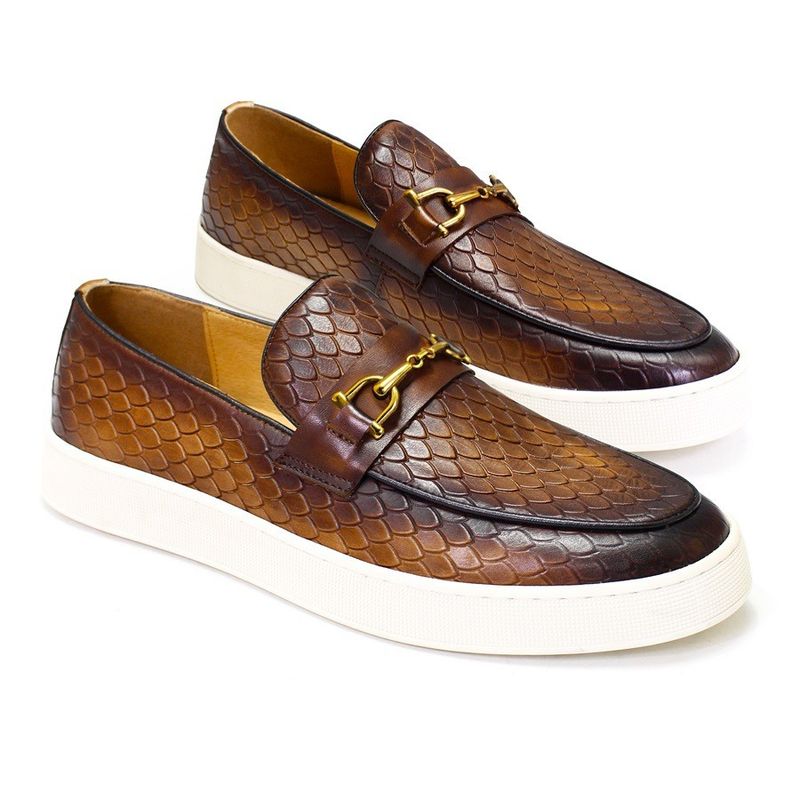 সব ঋতু পুরুষদের স্লিপ উপর sneakers আসল চামড়া সমতল নৌকা জুতা অবসর জন্য